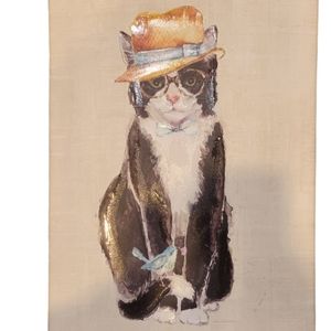 Kathryn White cat painting